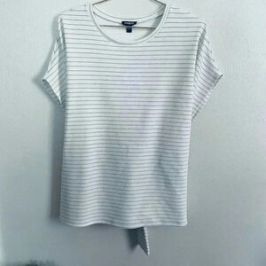 Express Women's L Short Sleeved Crew Neck Tie Front Tee Pre-Owned